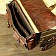 Мужской портфель "Dominik (Доминик) Cognac. Портфель. Jim Hawkins (Константин). Ярмарка Мастеров.  Фото №4