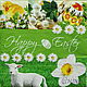 18pcs Napkins for decoupage Easter meadows lamb caplen flowers eggs, Napkins for decoupage, Moscow,  Фото №1