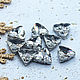 Rhinestones 12 mm Crystal in a triangle frame, Rhinestones, Solikamsk,  Фото №1