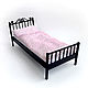 Bed No. №2 for dolls 1:6 (Barbie), 1:4: 1:3 MSD,  SD, Doll furniture, St. Petersburg,  Фото №1