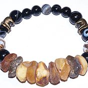 Украшения handmade. Livemaster - original item Men`s medical charm bracelet with natural stones.. Handmade.