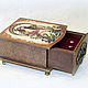 Mini dresser for jewelry, 'Girl Art Nouveau'. Box. decoupage history. My Livemaster. Фото №5