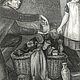 Винтаж: Антикварная литография "Торговец". 19-ый век. Картины винтажные. Старая сказка. Ярмарка Мастеров.  Фото №6