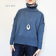 Womens sweater oversized. Sweaters. CUTE-KNIT by Nata Onipchenko. Online shopping on My Livemaster.  Фото №2