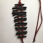 Украшения handmade. Livemaster - original item Pendant boho. Decoration on the neck. Black.. Handmade.