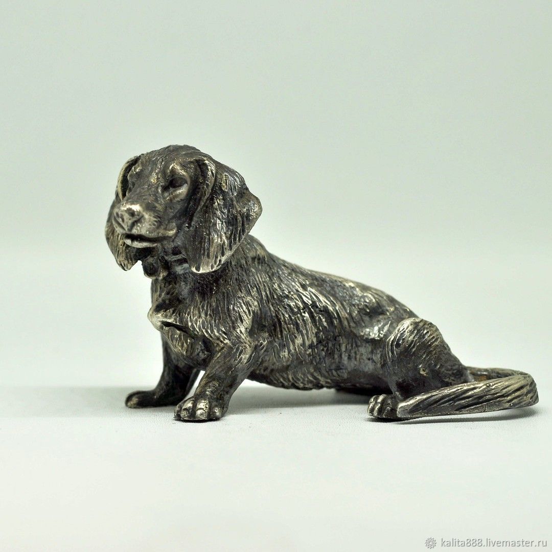 Copy of Silver figures "Yorkshire Terrier", Figurines, Moscow,  Фото №1