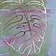 Interior painting with potala Monstera leaf plant motif. Pictures. marselart. My Livemaster. Фото №6