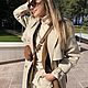 Тренч в бежевом цвете. Плащи. Iris.Clothes. Ярмарка Мастеров.  Фото №4