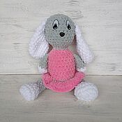Куклы и игрушки handmade. Livemaster - original item A soft bunny in a pink dress.. Handmade.