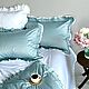 Комплект постельного белья из LUX сатина с рюшами и шитьём.100%хлопоок, Комплекты постельного белья, Чебоксары,  Фото №1