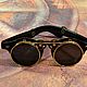 Steampunk style sunglasses ' Sherlock Holmes'. Glasses. Neformal-World. My Livemaster. Фото №4