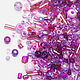 Mix of Beads 10 g Purple China, Beads, Solikamsk,  Фото №1