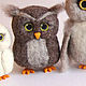 Owl (toy made of wool). Felted Toy. handmade toys by Mari (handmademari). Online shopping on My Livemaster.  Фото №2