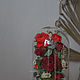 Композиция из стабилизированных цветов в колбе (роза в колбе 26 см). Вазы. Ремезова Ираида (Tulpanovaya). Ярмарка Мастеров.  Фото №6