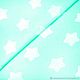 Mint green cotton fabric with white stars, baby cotton fabric, Fabric, Ryazan,  Фото №1