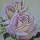 "Delicate roses" oil painting. Pictures. Kind paintings by Irina Belozerova. Online shopping on My Livemaster.  Фото №2