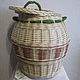 The storage basket is 'Barrel', woven from willow twigs. Basket. Elena Shitova - basket weaving. Online shopping on My Livemaster.  Фото №2