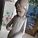 Винтаж: Lladro Nao девочка и щенок высокая фарфоровая статуэтка Испания. Статуэтки винтажные. Commodele. Ярмарка Мастеров.  Фото №4