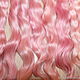 El pelo de las muñecas (de color rosa) Rizos Rizos para muñecas, Doll hair, Kamyshin,  Фото №1