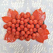Винтаж handmade. Livemaster - original item Rare berries brooch Miriam Haskell? 20-30es of the XX CC. Handmade.