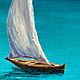 Заказать «Море на рассвете». Картина на дереве, масло. 9,5*15 см. Евгения Бах (Eugenia Bah). Картины маслом. Ярмарка Мастеров. . Картины Фото №3