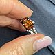 Заказать 18. Кольцо с натуральным цирконом (гиацинт) 4.4 ct. Елена. Ярмарка Мастеров. . Кольца Фото №3