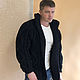 Men's black cardigan, Mens outerwear, Moscow,  Фото №1