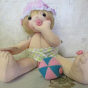 Кукла тильда садовница  Лидочка