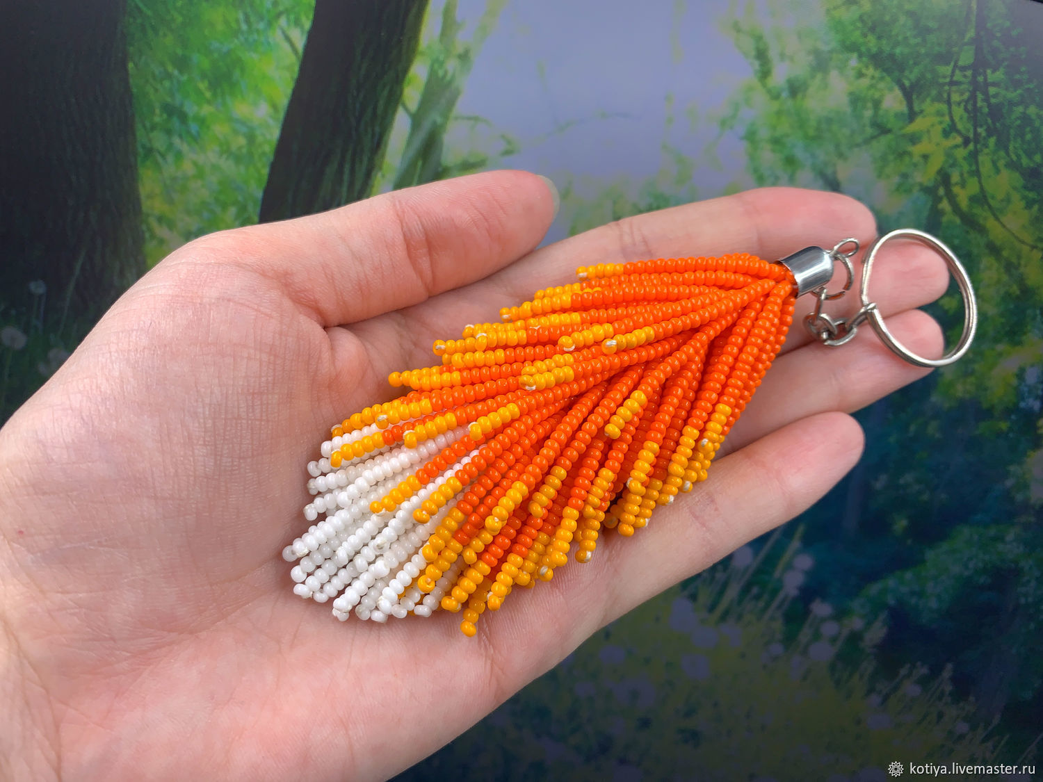 keychain: Fox tail made of beads, Key chain, Naberezhnye Chelny,  Фото №1
