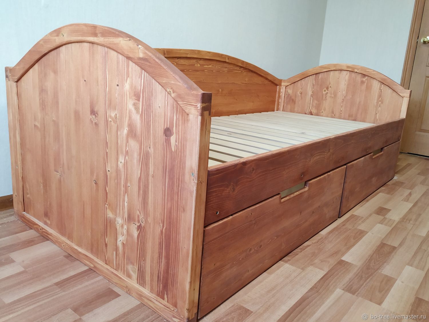 Односпальная кровать из массива – заказать на Ярмарке Мастеров ...