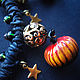 'Hour Stars-time miracles', a short necklace with pumpkins, Necklace, Krasnogorsk,  Фото №1
