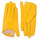 Кожаные жёлтые перчатки Кассия. Перчатки. LA1007 - изделия из натуральной кожи. Интернет-магазин Ярмарка Мастеров.  Фото №2