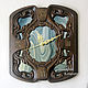 Wall clock 'Great time', wood and glass. Watch. KancyrevDecoration. Online shopping on My Livemaster.  Фото №2