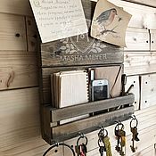 Для дома и интерьера handmade. Livemaster - original item Housekeeper with shelf for letters and small things. Handmade.