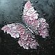 Объёмная картина Бабочка «Розовое сияние». Картины. Картины Ирины Стрелковой ♥️. Ярмарка Мастеров.  Фото №6
