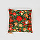Pillow with cedar shavings filler 'New Year' PD8. Pillow. ART OF SIBERIA. Online shopping on My Livemaster.  Фото №2