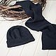 Men's hat/scarf set, Caps, Komsomolsk-on-Amur,  Фото №1