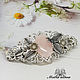 Barrette Briar-rose quartz, Hairpins, Moscow,  Фото №1