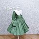 Заказать Платье " Moncher" принт веточки на зелени. Little___dress. Ярмарка Мастеров. . Платье Фото №3