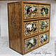 Order Mini chest of drawers pastoral. Gifts from Irina Egorova. Livemaster. . Mini Dressers Фото №3