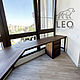Стол угловой из дуба на заказ LF-858. Столы. Leo-loft. Интернет-магазин Ярмарка Мастеров.  Фото №2