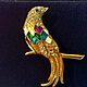 Винтаж: Брошь Попугай, bijoux de couture от модного дома  Carven, Франция, Броши винтажные, Калининград,  Фото №1