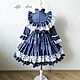 Платье "Josephine"  Индиго. Платье. Little___dress. Ярмарка Мастеров.  Фото №4