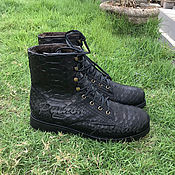 Обувь ручной работы handmade. Livemaster - original item ALPEN Python winter boots. Handmade.