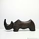 Order Figurine Rhinoceros. Wooden cats-Alexander Savelyev. Livemaster. . Figurines Фото №3