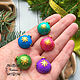 Buttons on a magnet 'Christmas balls', Buttons, Kazan,  Фото №1