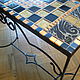 wrought iron console table mosaic 'tales of ancient egypt'. Tables. Marjana. My Livemaster. Фото №4