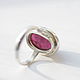 Ring with rubellite'Chocolat', silver. Rings. EdGems jewerly. My Livemaster. Фото №5