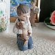 Винтаж: Nao Lladro статуэтка Мальчик с щенком фарфор Испания. Статуэтки винтажные. Commodele. Интернет-магазин Ярмарка Мастеров.  Фото №2