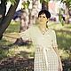 Knitted dress white cotton 'Woman in white'. Dresses. Oksana Vladarskaya. Online shopping on My Livemaster.  Фото №2